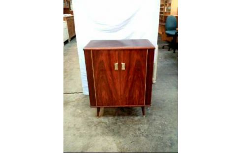 KOMMODE HOLZ 2 TÜREN 2-EBENEN VINTAGE