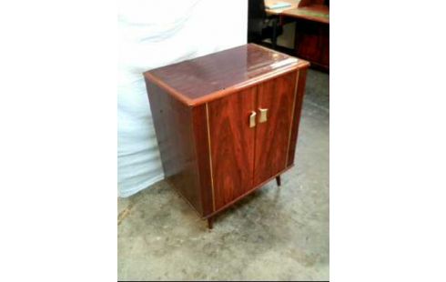 KOMMODE HOLZ 2 TÜREN 2-EBENEN VINTAGE