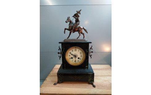 PENDULE NAPOLEON III JEANNE D'ARC