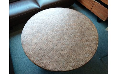 TABLE BASSE ROTIN 120CM