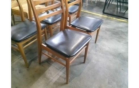 5 CHAISES SCANDINAVE SKAI VINTAGE