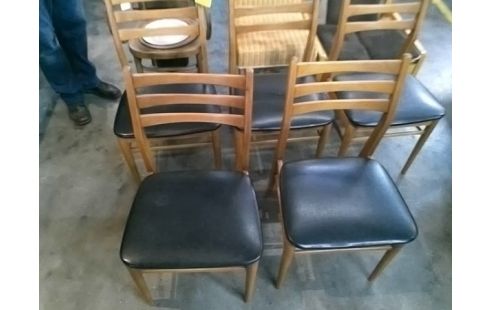 5 CHAISES SCANDINAVE SKAI VINTAGE