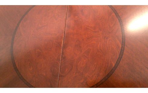 MESA DE COMEDOR REDONDO, , MARQUETERÍA ALARGO