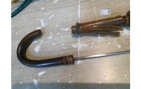 CANNE SYSTEME EPEE FAIT MAIN