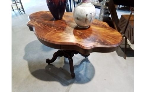 TABLE VIOLON 2 TIROIRS PLATEAU EN L’ÉTAT