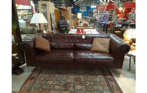 CANAPE CHESTERFIELD MODERNE ETAT IMPECCABLE