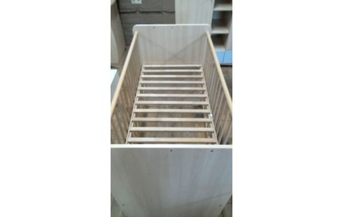 LIT BEBE STRATIFIE REGLABLE HAUTEUR GS