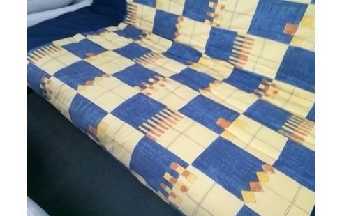 CLIC CLAC MOTIF BLEU ET JAUNE