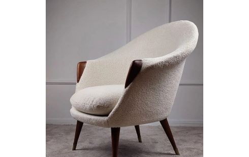 FAUTEUIL BEKA RESTAURÉ - BELGIQUE 1960