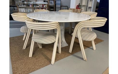 TABLE RONDE MARBRE BLANC 150 CM M DE CARLO SCARPA