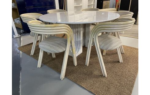 TABLE RONDE MARBRE BLANC 150 CM M DE CARLO SCARPA