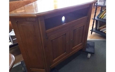MEUBLE TV D ANGLE MERISIER