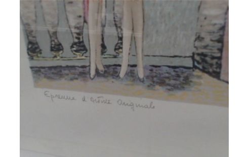 CADRE EPREUVE D ARTISTE RAMON DILLEY