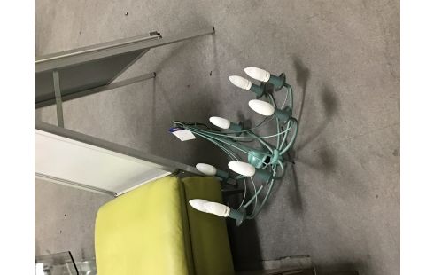 LUSTRE 8 BRANCHE VERT