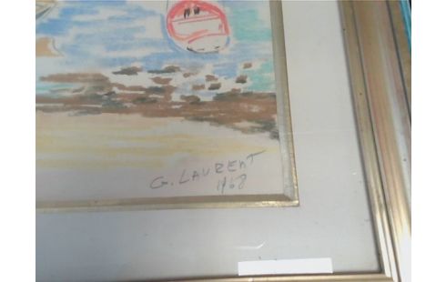 AQUARELLE G LAURENT 1968
