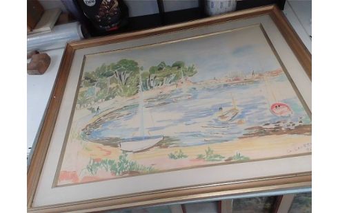 AQUARELLE G LAURENT 1968