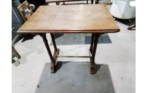 TABLE PIED BOIS ET LAITON