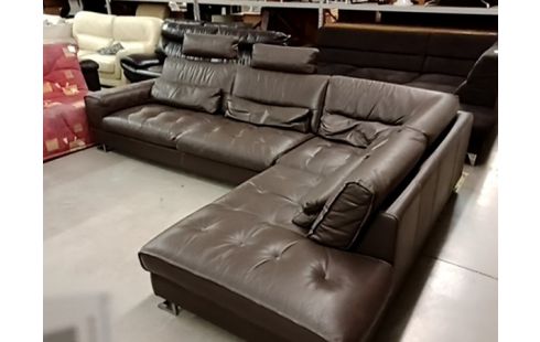 CANAPE D'ANGLE CUIR CENTER