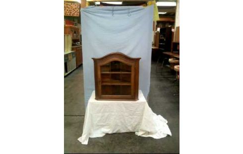 WANDVITRINE HOLZ 1-TÜR GLAS 3 EBENEN