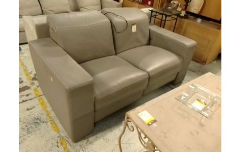 CANAPE CUIR 2 PLACES (2 RELAX ÉLECTRIQUES)