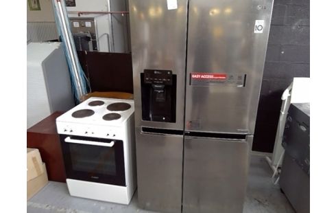 FRIGO CONGELATEUR AMERICAIN GRIS METAL