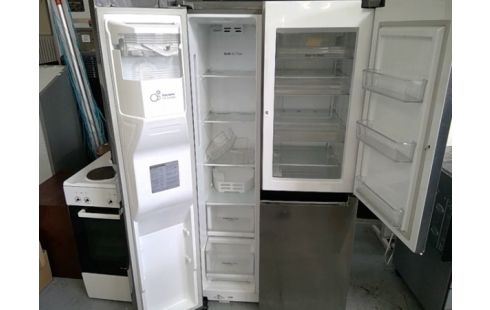 FRIGO CONGELATEUR AMERICAIN GRIS METAL