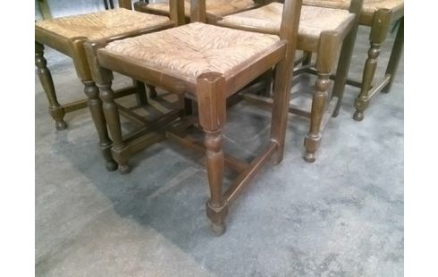 6 CHAISES LE LOT BOIS OAILLEES