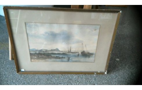 AQUARELLE SIGNEE  EUGENE LE TENDRE