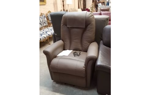 FAUTEUIL RELAX PU TAUPE SOUS GARANTIE