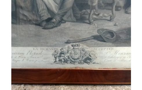 GRAVURE LA DEMANDE ACCEPTEE