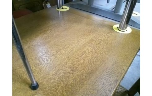 TABLE DE CUISINE BOIS AVEC ALLONGES 70X100