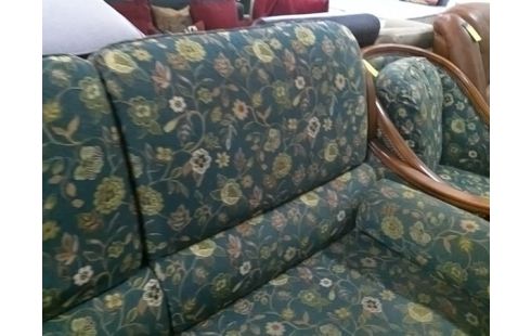 CANAPE 2 PLACES MOTIF FLORAL