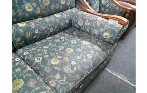 CANAPE 2 PLACES MOTIF FLORAL