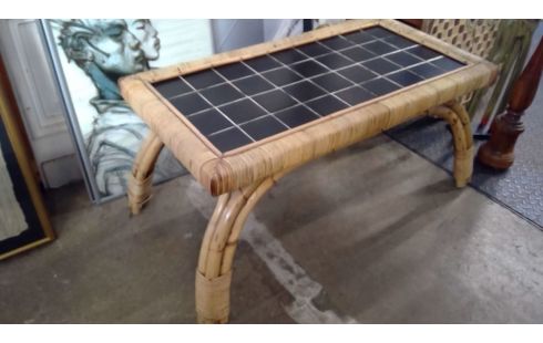 WOHNZIMMERTISCH IM VINTAGE-STIL BAMBUS