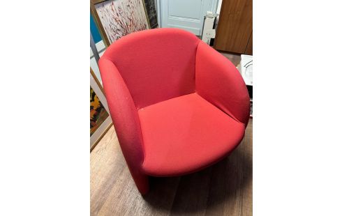 PAIRE DE FAUTEUILS ARTIFORT ROUGE