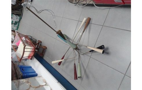 LUMINAIRE 10 FEUX CIRCA 1960