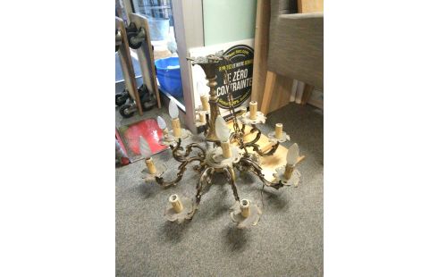 LUSTRE BRONZE 12 LUMIERES