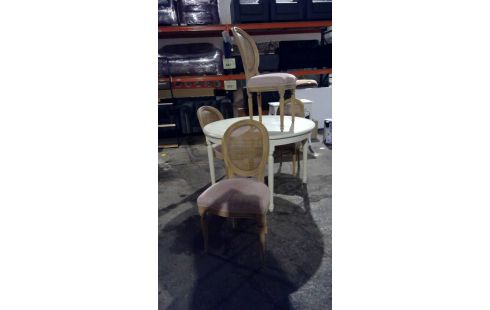 4 CHAISES MEDAILLON