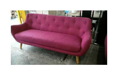 BANQUETTE ALINEA TISSU ROUGE