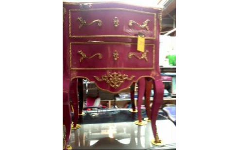 MEUBLE D'APPOINT L UNITE 2 TIROIRS DIVERS COULEUR FORME BAROQUE STYLE