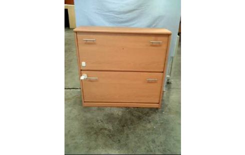 SCHUHSCHRANK HOLZ HELL 2-FÄCHER