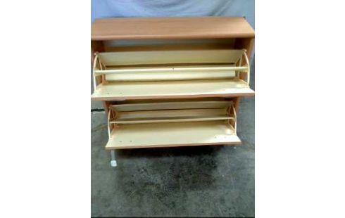 SCHUHSCHRANK HOLZ HELL 2-FÄCHER