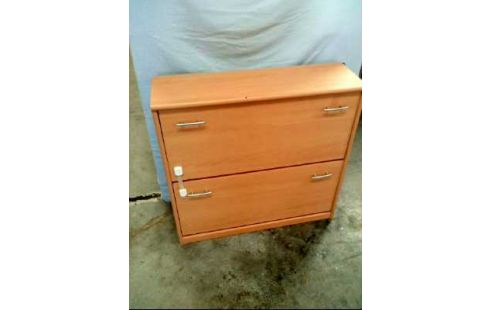 SCHUHSCHRANK HOLZ HELL 2-FÄCHER