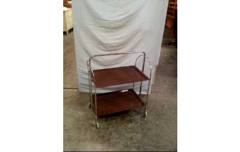 SERVIERWAGEN METALL A.R. HOLZOPTIK KLAPPB.