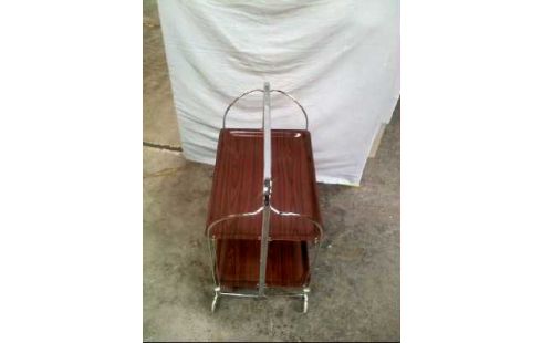 SERVIERWAGEN METALL A.R. HOLZOPTIK KLAPPB.