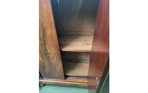 SCHRANK MAHAGONI-PYRAMIDE 2 TÜREN 1 SCHUBLADE