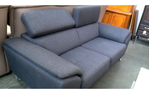 ZETEL XOOON 2 ZIT ANTRACIET STOF