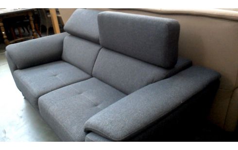 ZETEL XOOON 2 ZIT ANTRACIET STOF