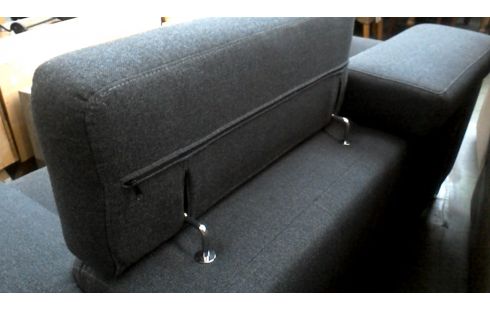 ZETEL XOOON 2 ZIT ANTRACIET STOF