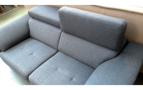 ZETEL XOOON 2 ZIT ANTRACIET STOF